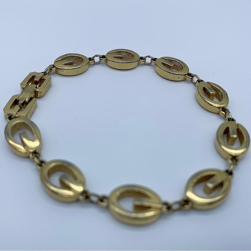 GIVENCHY “G" Links Gold Plated Bracelet